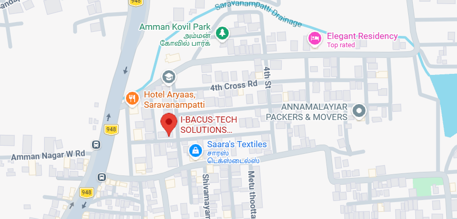 Coimbatore regional spatial layout coordinate visualization